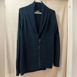 ⚫️ BOGO Eddie Bauer women’s cardigan zip up casual teal long sleeve size medium